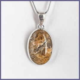 GYP103p Graveyard Point Plume Agate Pendant