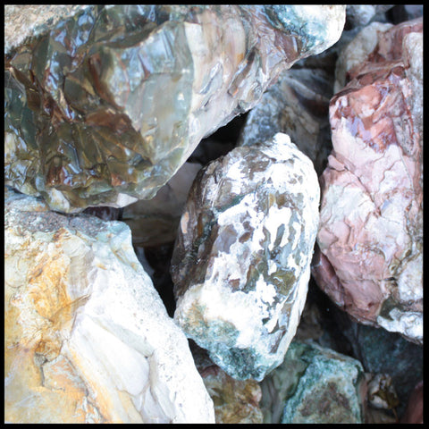 Imperial Jasper, Mine-Run, Rough Rock, per lb