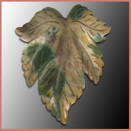 JCRL187 Ocean Jasper® Leaf Carving