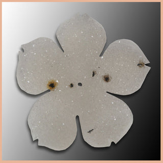 JCRF205 Natural Druzy Flower Carving