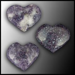 Lepidolite Heart