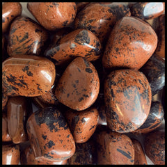 Mahogany Obsidian, Tumbled Stone, 1 lb lot
