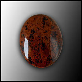 Mahogany Obsidian Palm Stone