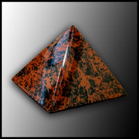 Mahogany Obsidian Pyramid - large