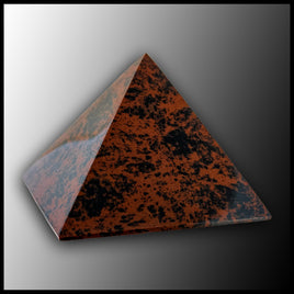 Mahogany Obsidian Pyramid - small