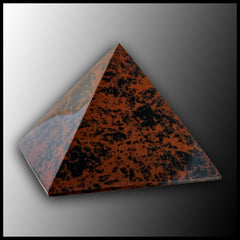 Mahogany Obsidian Pyramid - small