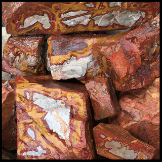 Noreena Jasper, Rough Rock, per lb