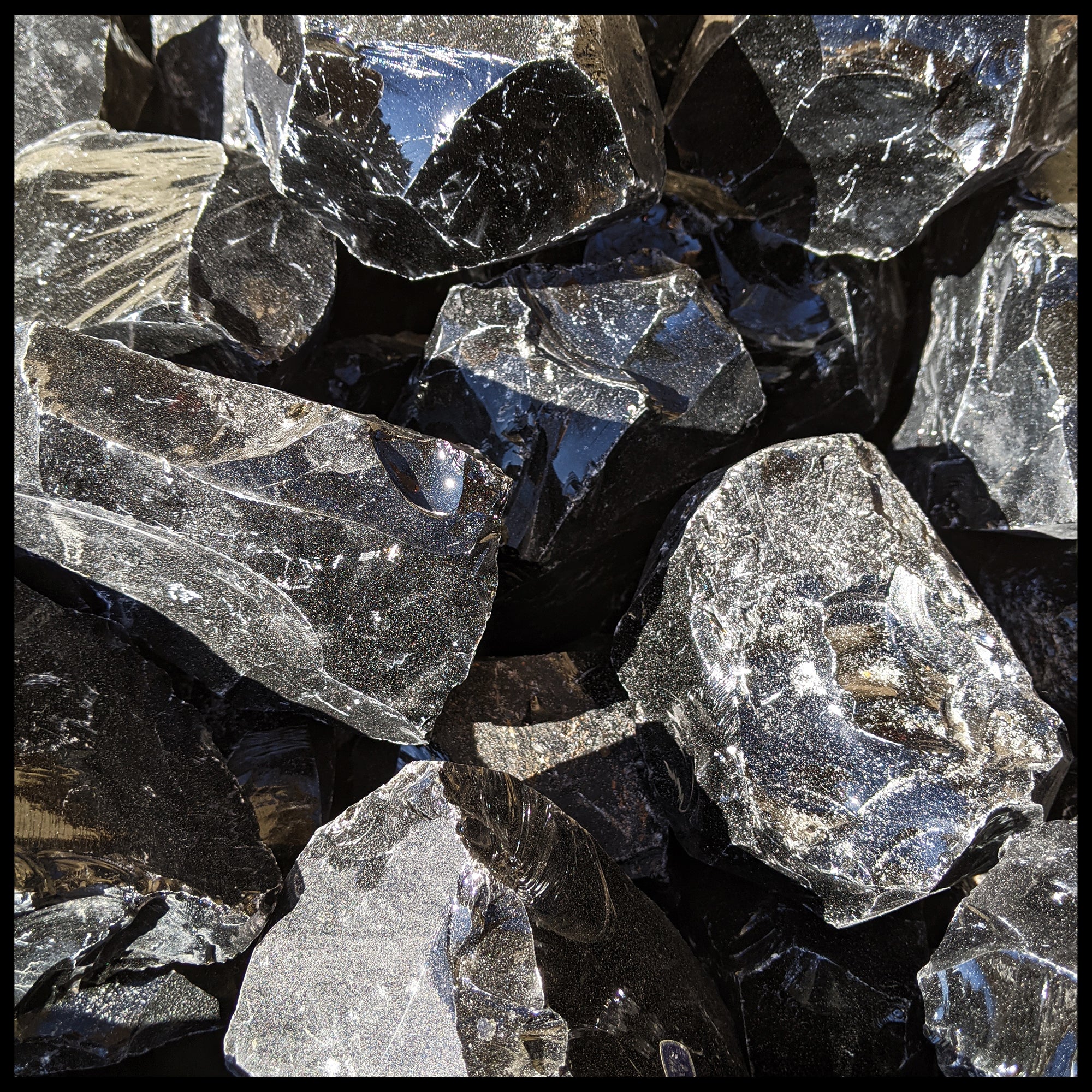 Obsidian, Rough Rock, per lb| The Gem Shop, Inc.