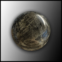 Sheen Obsidian Round, large