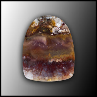 PLU136c Sunny Slope Plume Agate Cabochon