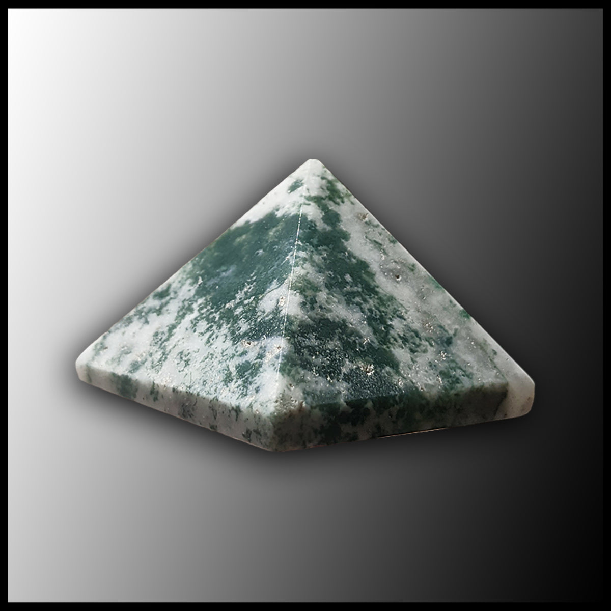 Green Tree Agate Pyramid| The Gem Shop, Inc.