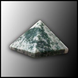 Green Tree Agate Pyramid
