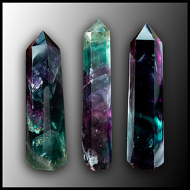 Rainbow Fluorite Tower, dark