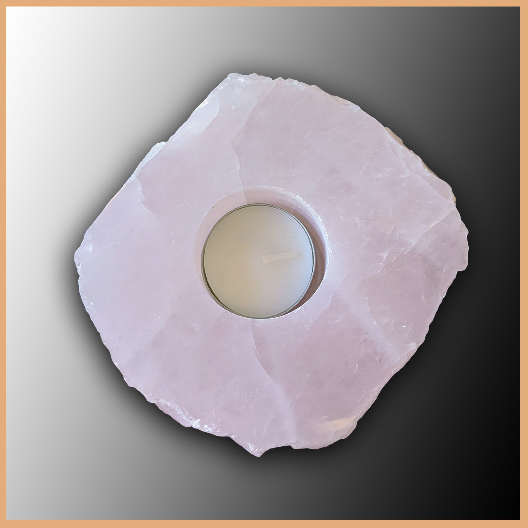 Store Rose Quartz Candleholder