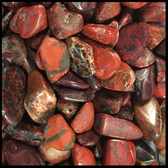 Red Brecciated Jasper, Tumbled Stone, Individual