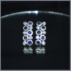 RSJ284 Blue Sapphire Earrings