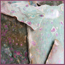 Ruby in Fuchsite Slabs - 1 lb lot