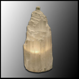Selenite Empire Lamp - Small