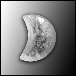 Selenite Bowl, Moon, 10 cm