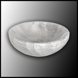 Selenite Bowl, Round, 10 cm