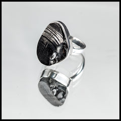 SHU106r Elite Shungite Ring, Size 8