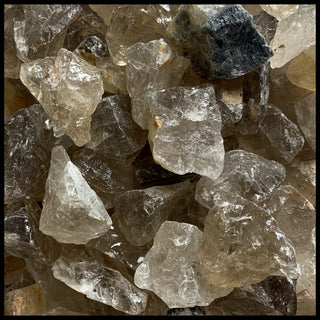 Smoky Quartz, Light, Tumbling Rough, per lb