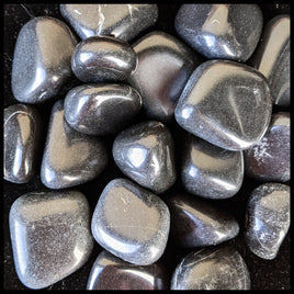 Black Onyx, Tumbled Stone, 1 lb lot