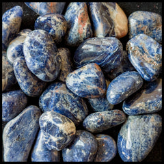 Sodalite, Tumbled Stone, 1 lb lot