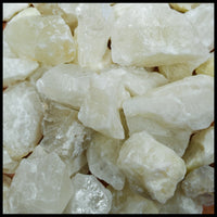 Sulfur Quartz, Tumbling Rough, per lb