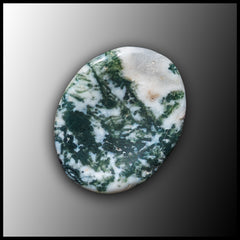 Green Tree Agate Worry Stone