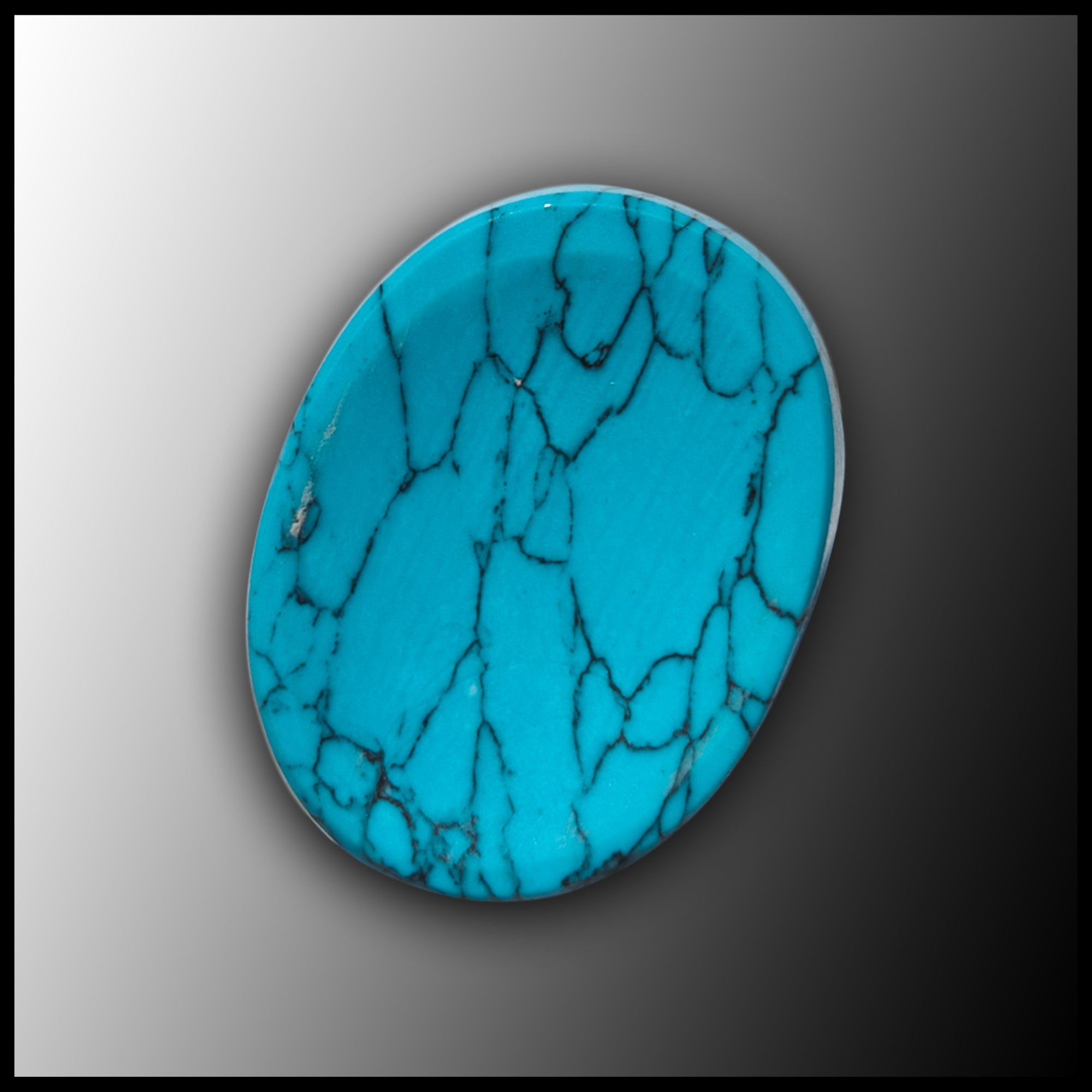Dyed Howlite Worry Stone - Main Image