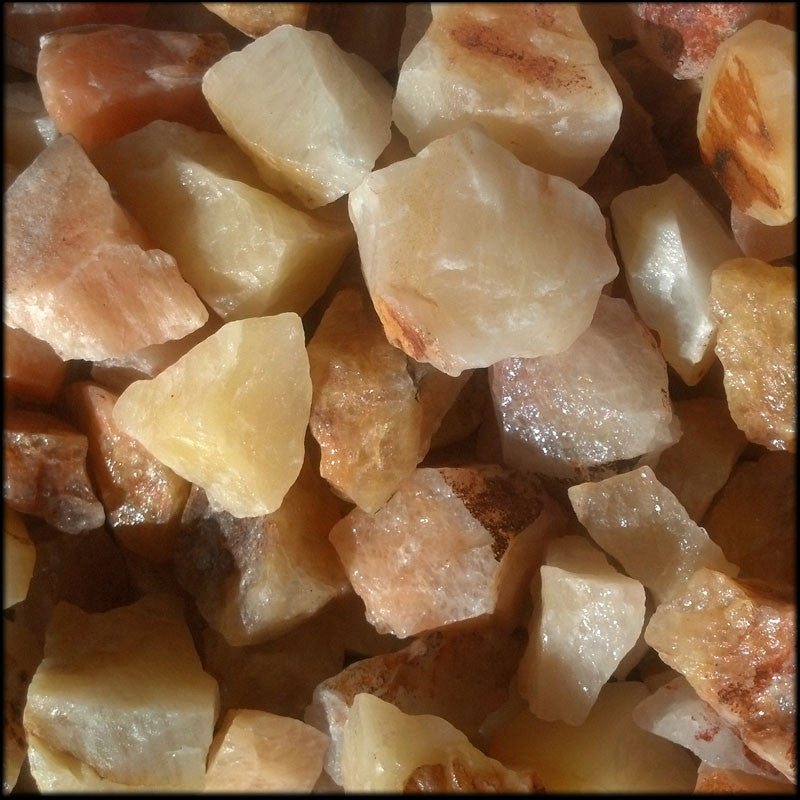 Yellow Aventurine, Tumbling Rough, per lb - Main Image